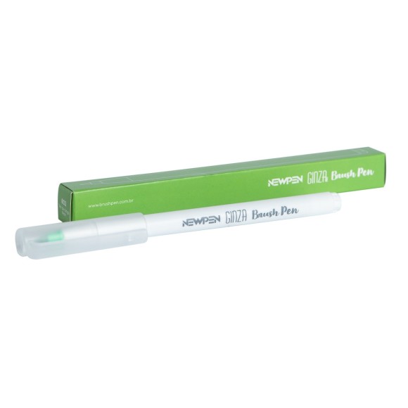 Brush Pen Ginza Pro Verde Ver-de-Longe Neon 802 - NewPen