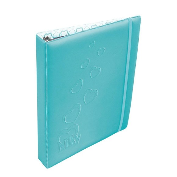Caderno Fichário Argolado Milk Universitário 48 Folhas Azul - Dac