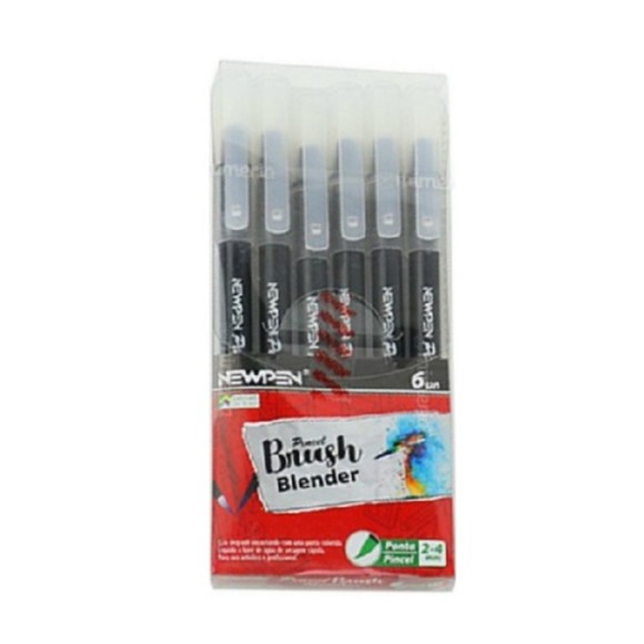 Kit Caneta Pincel Brush Blender 6 Unidades - NewPen